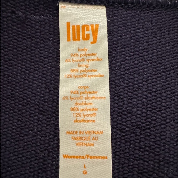 Lucy Purple Marbled Quarter Zip Pullover L - Picture 6 of 6